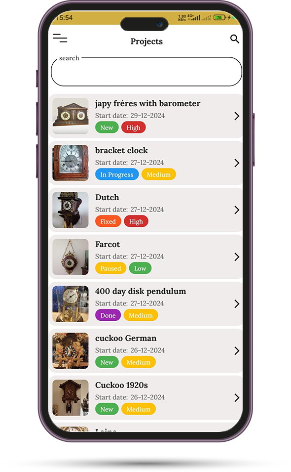 Project Management Feature